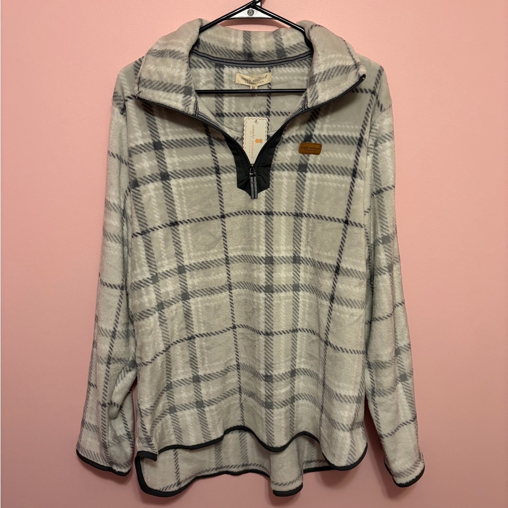 NWT Simply Southern Quarter-Zip Pull Over